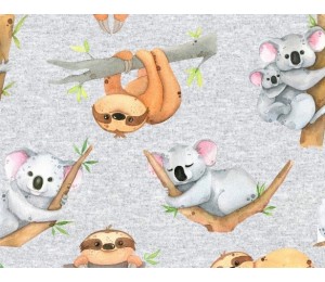 Jersey - Fred grau meliert Koala Faultier